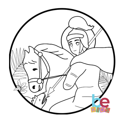 st martin of tours coloring page